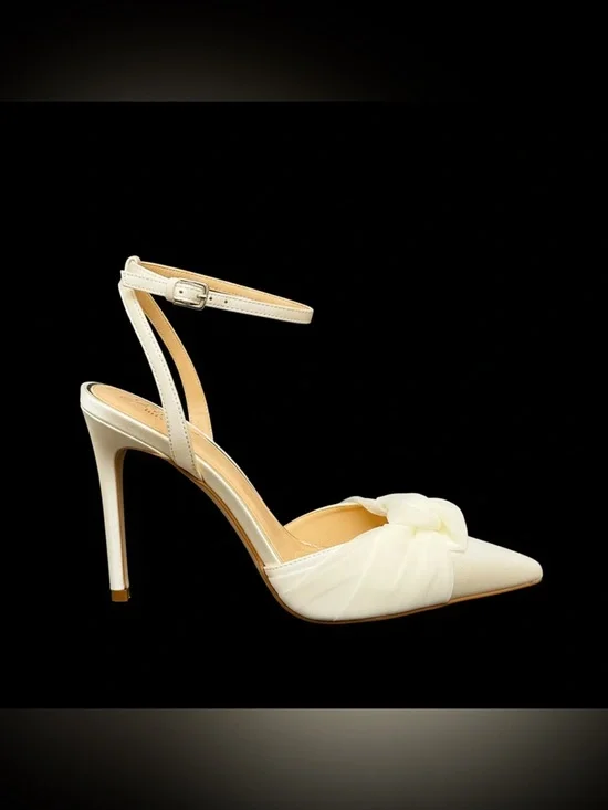 Jewel Badgley Mischka Federica Satin Knot Stiletto Pumps Women’s 9M - Picture 2 of 12